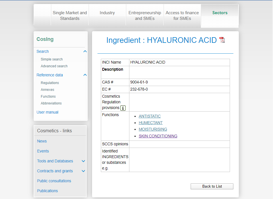 中國和歐盟化妝品原料使用目的對(duì)比